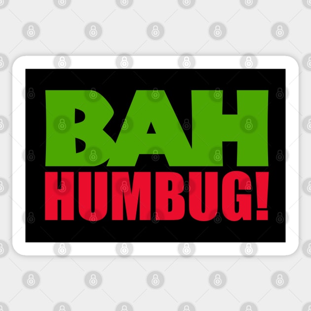 Bah Humbug Sticker by Dale Preston Design